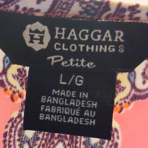 Pink Floral Haggar Blouse - Picture 4 of 6